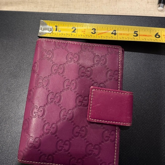 Gucci GG Monogram Leather Notebook Agenda - Picture 6 of 7